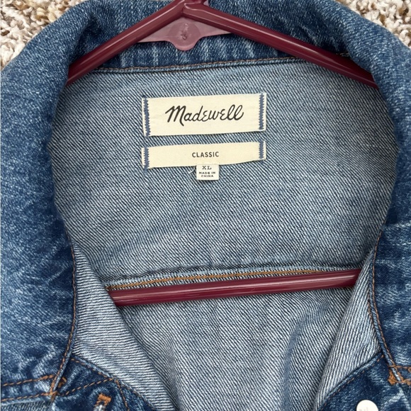 Madewell Blue Jean Jacket with Trucker Style - Picture 3 of 5